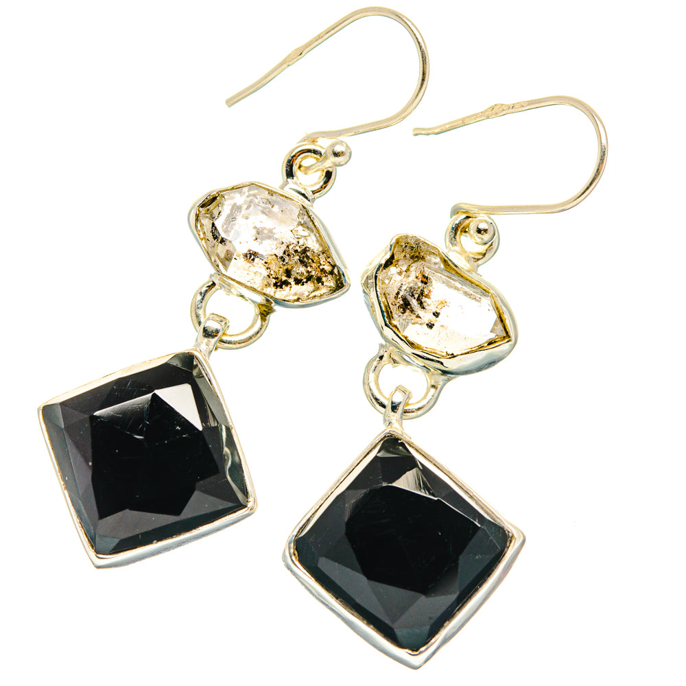 Black Onyx Earrings handcrafted by Anasilvercos - EARR427589 - Photo 2
