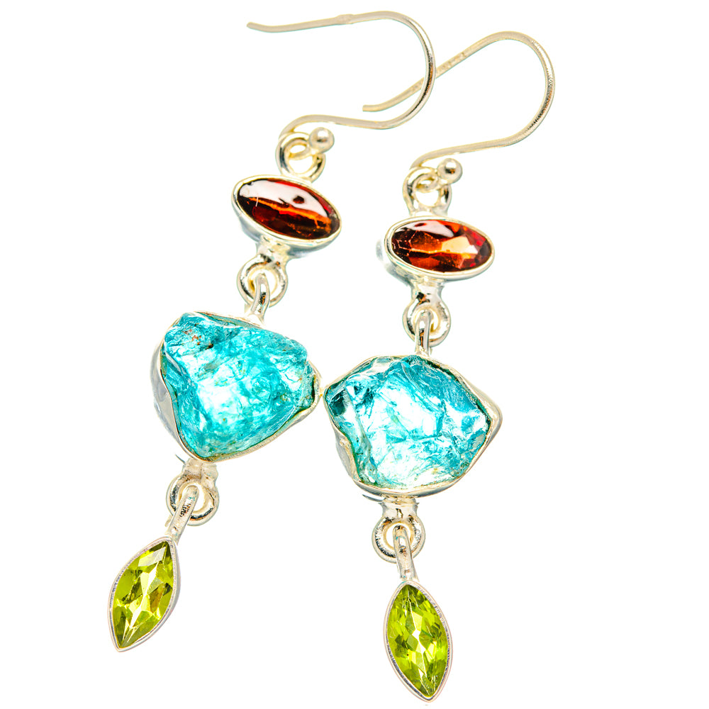 Apatite Earrings handcrafted by Anasilvercos - EARR427595 - Photo 2