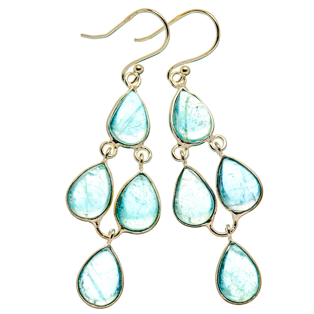 Aquamarine Earrings handcrafted by Anasilvercos - EARR427597 - Photo 2