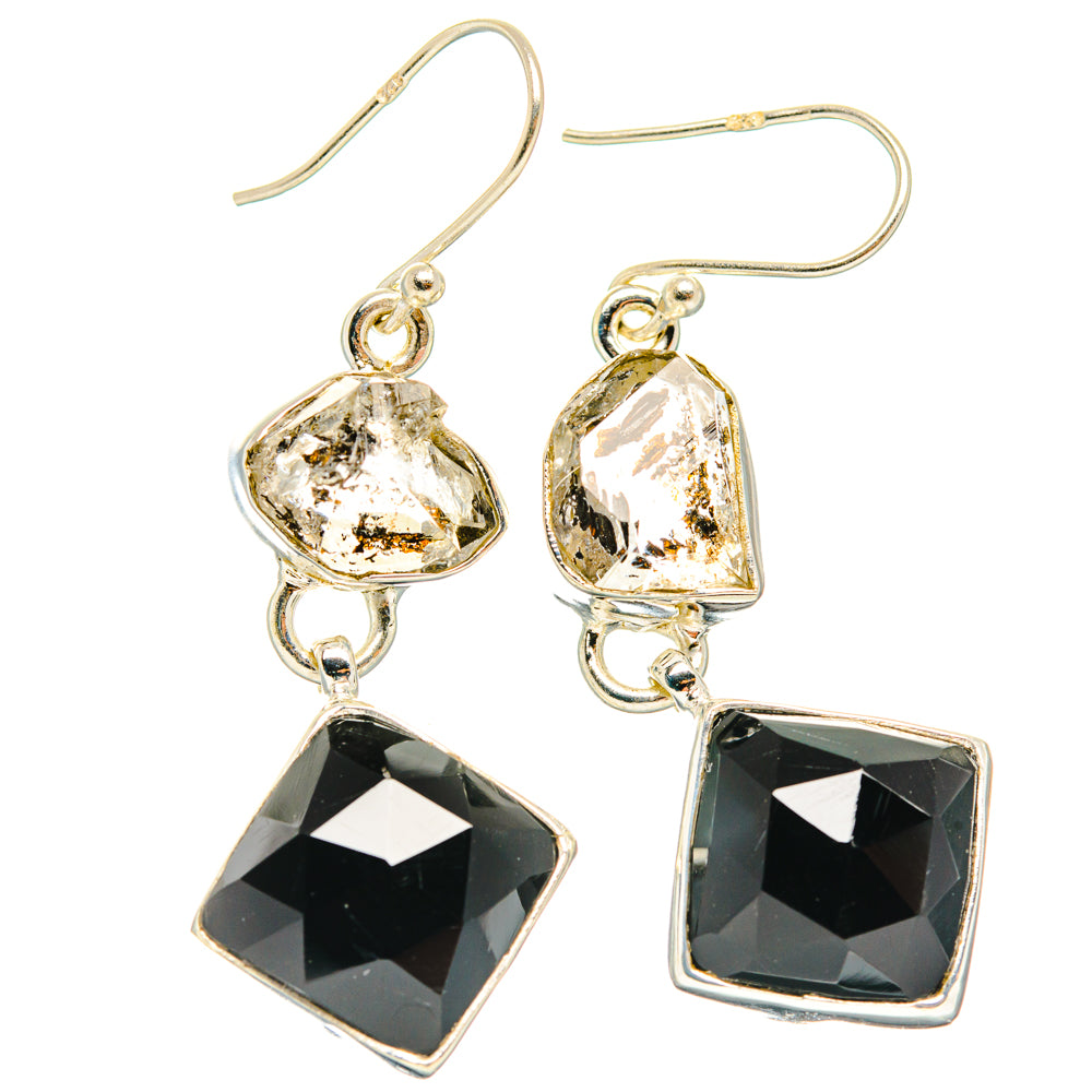 Black Onyx Earrings handcrafted by Anasilvercos - EARR427607 - Photo 2