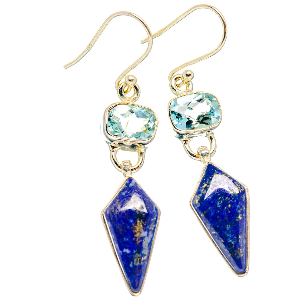 Lapis Lazuli Earrings handcrafted by Anasilvercos - EARR427608 - Photo 2