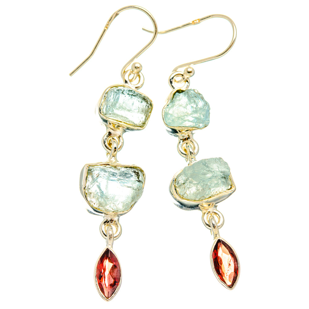 Aquamarine Earrings handcrafted by Anasilvercos - EARR427611 - Photo 2