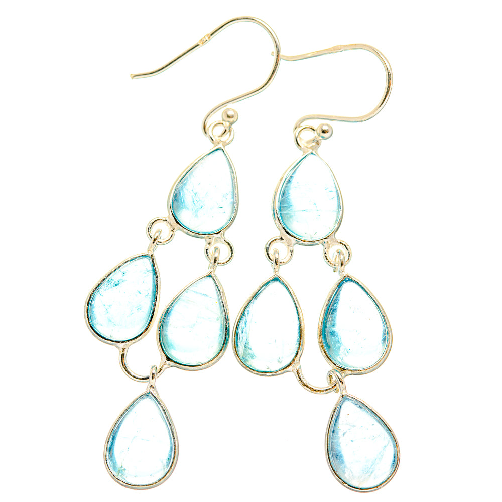 Aquamarine Earrings handcrafted by Anasilvercos - EARR427613 - Photo 2