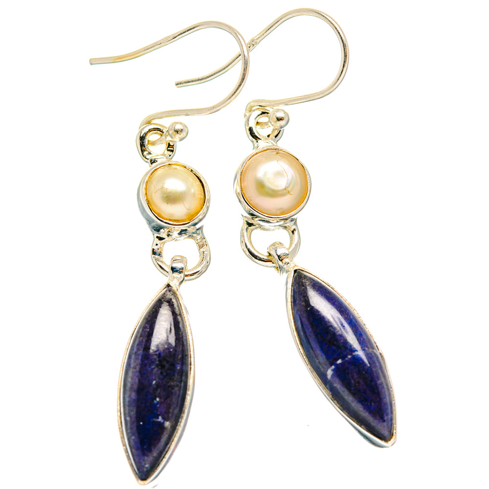 Lapis Lazuli Earrings handcrafted by Anasilvercos - EARR427615 - Photo 2
