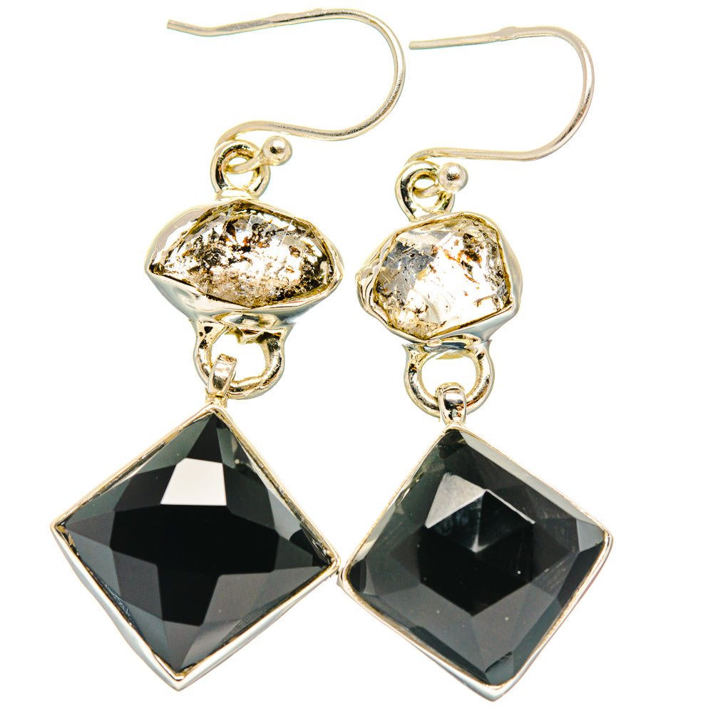 Black Onyx Earrings handcrafted by Anasilvercos - EARR427618 - Photo 2