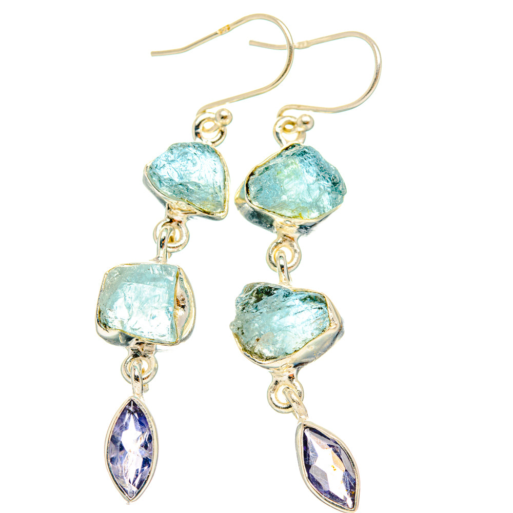 Aquamarine Earrings handcrafted by Anasilvercos - EARR427620 - Photo 2