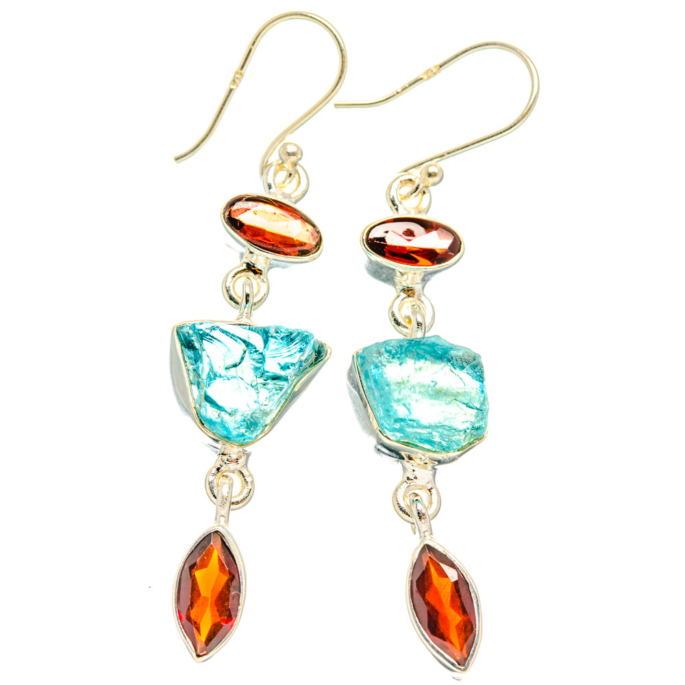 Apatite Earrings handcrafted by Anasilvercos - EARR427629 - Photo 2