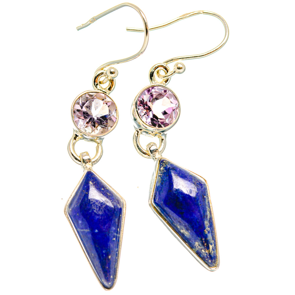 Lapis Lazuli Earrings handcrafted by Anasilvercos - EARR427635 - Photo 2