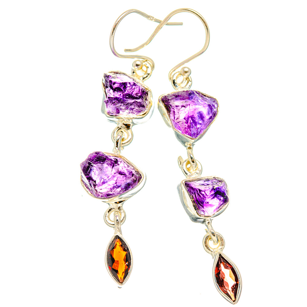 Amethyst Earrings handcrafted by Anasilvercos - EARR427636 - Photo 2