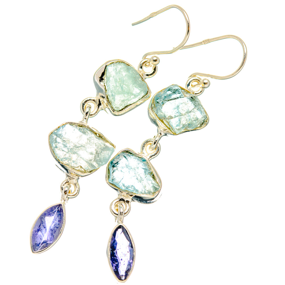 Aquamarine Earrings handcrafted by Anasilvercos - EARR427641 - Photo 2