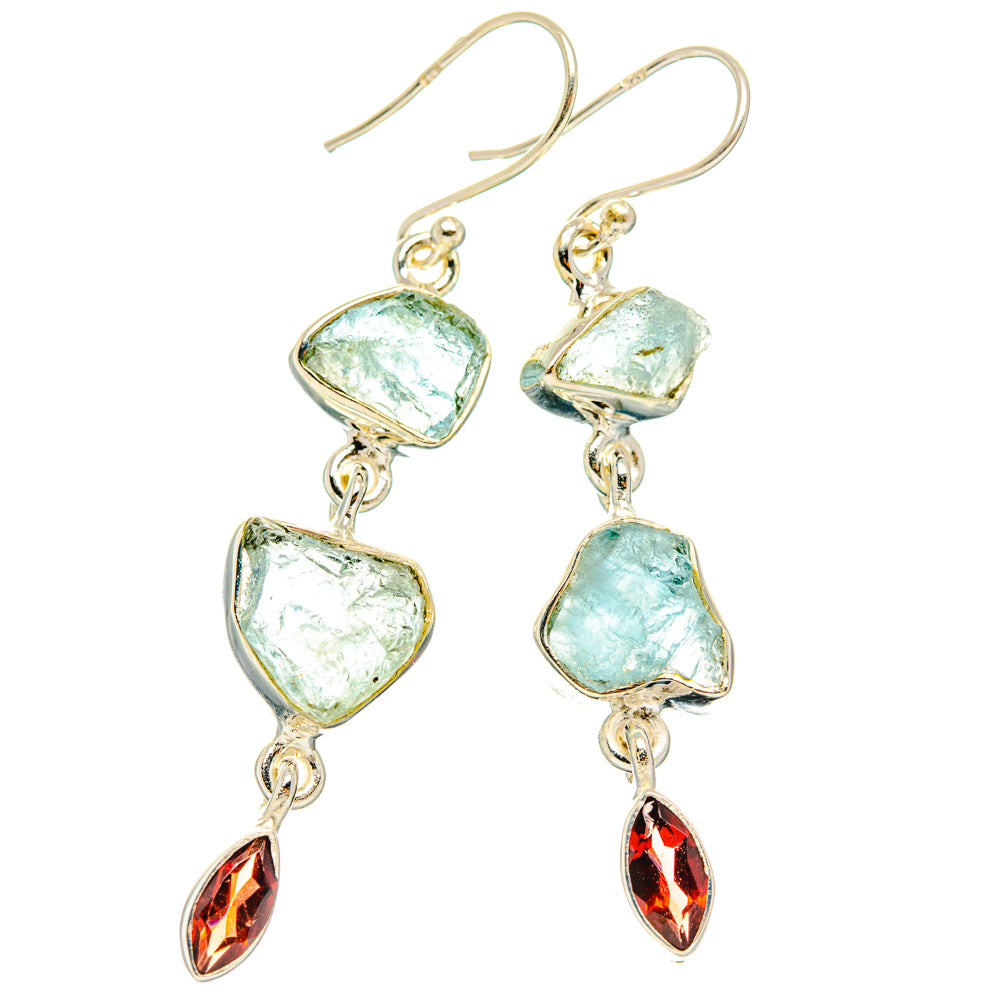 Aquamarine Earrings handcrafted by Anasilvercos - EARR427644 - Photo 2