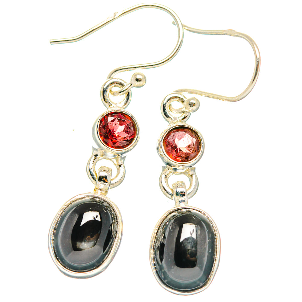 Star Diopside Earrings handcrafted by Anasilvercos - EARR427648 - Photo 2