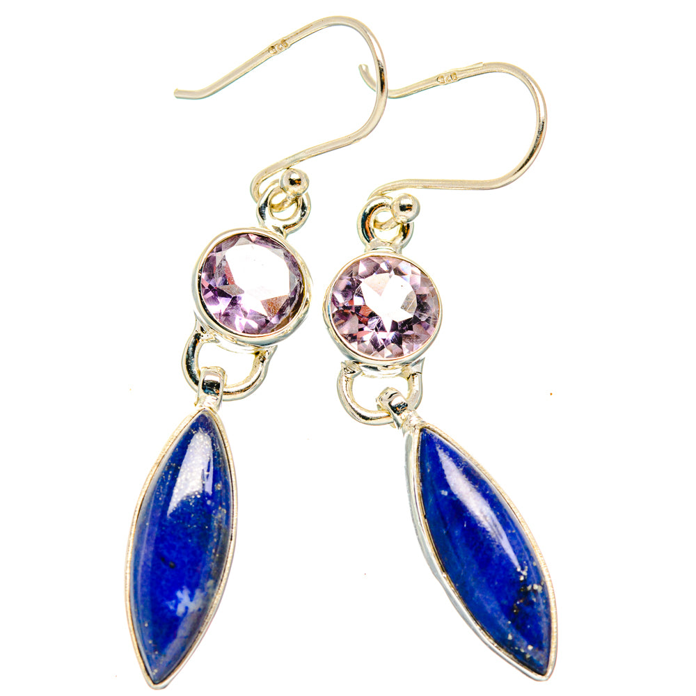 Lapis Lazuli Earrings handcrafted by Anasilvercos - EARR427657 - Photo 2
