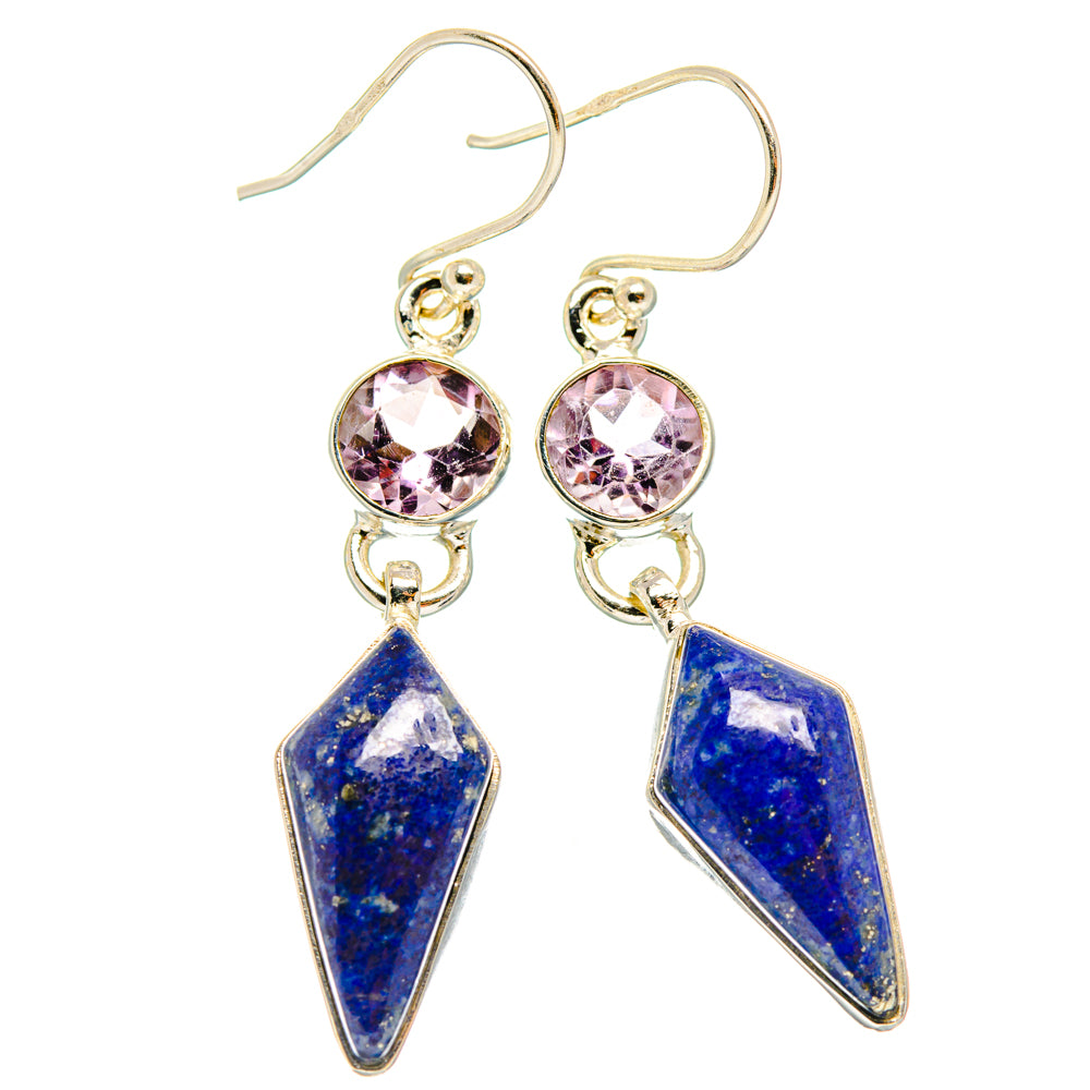 Lapis Lazuli Earrings handcrafted by Anasilvercos - EARR427666 - Photo 2