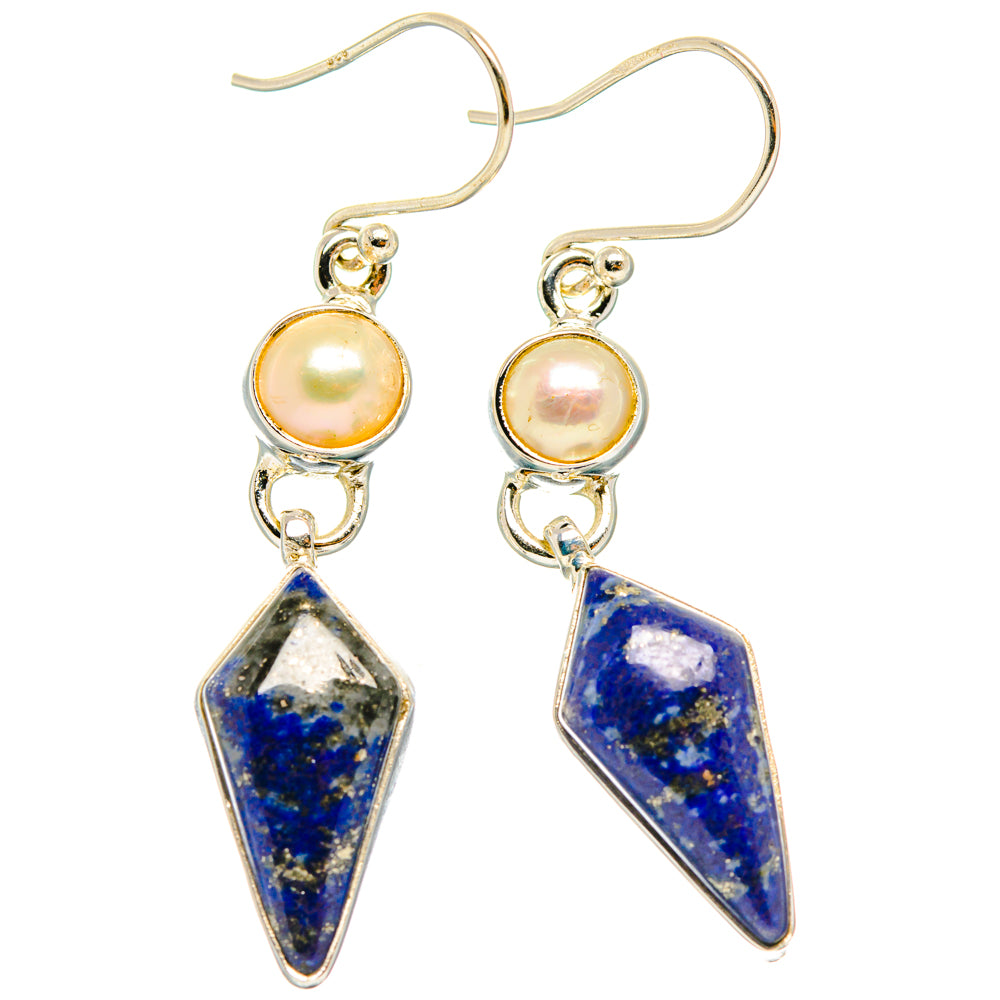 Lapis Lazuli Earrings handcrafted by Anasilvercos - EARR427668 - Photo 2