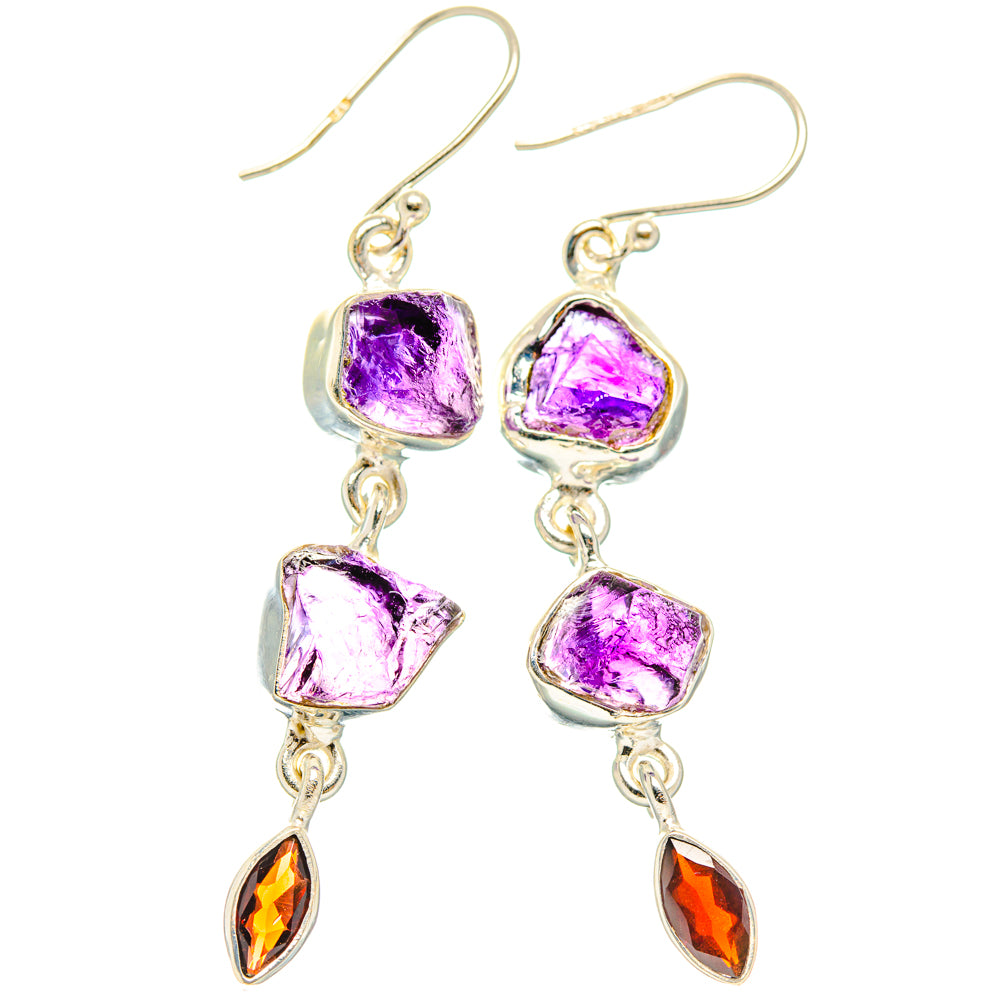 Amethyst Earrings handcrafted by Anasilvercos - EARR427669 - Photo 2