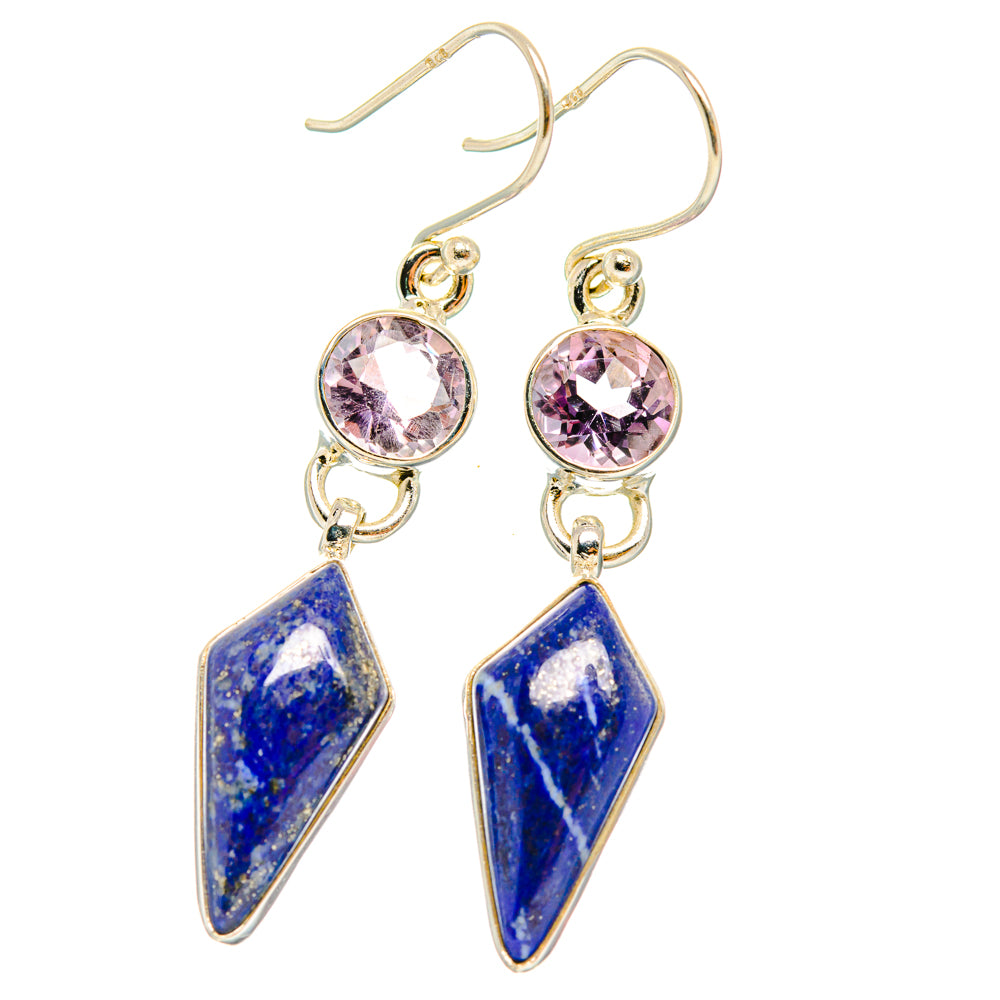 Lapis Lazuli Earrings handcrafted by Anasilvercos - EARR427670 - Photo 2