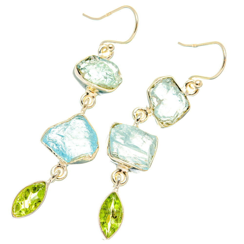 Aquamarine Earrings handcrafted by Anasilvercos - EARR427672 - Photo 2