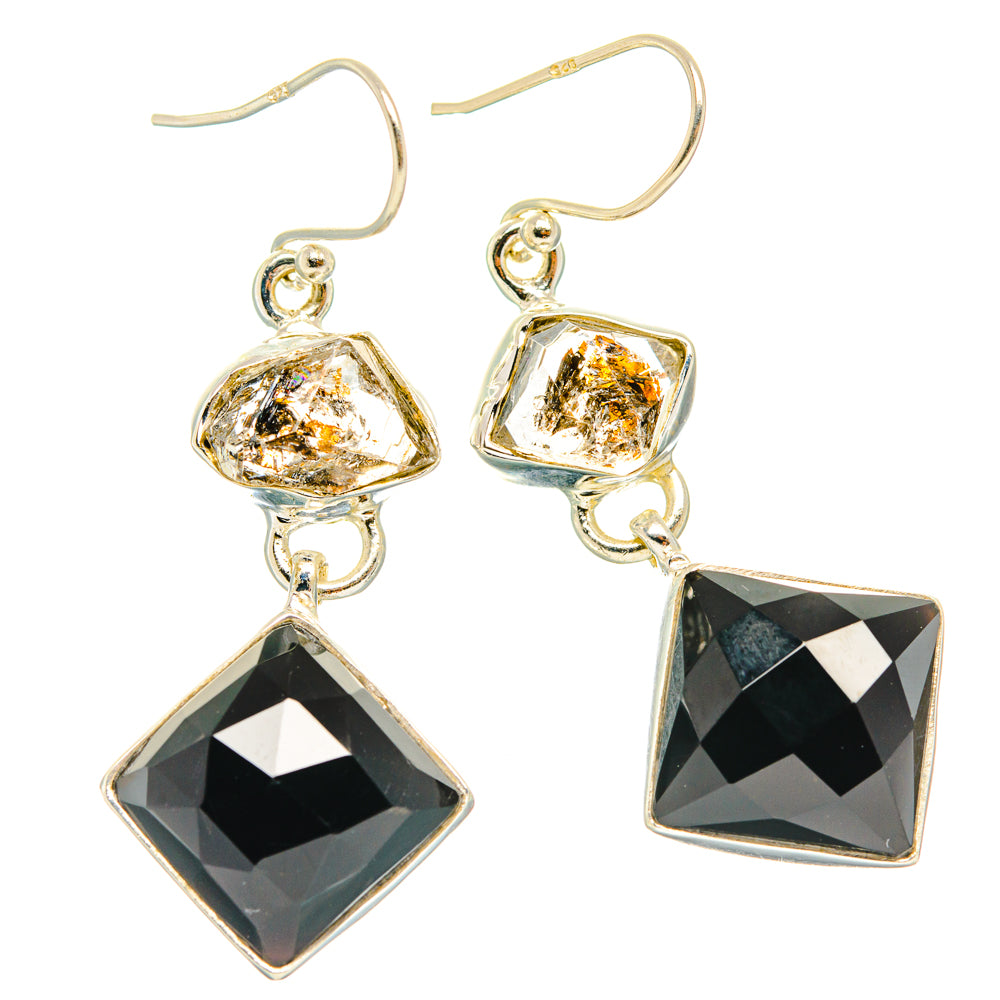 Black Onyx Earrings handcrafted by Anasilvercos - EARR427681 - Photo 2