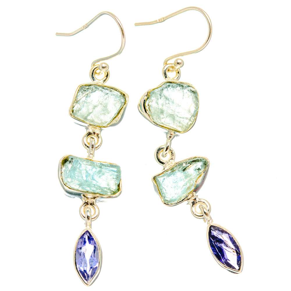 Aquamarine Earrings handcrafted by Anasilvercos - EARR427683 - Photo 2
