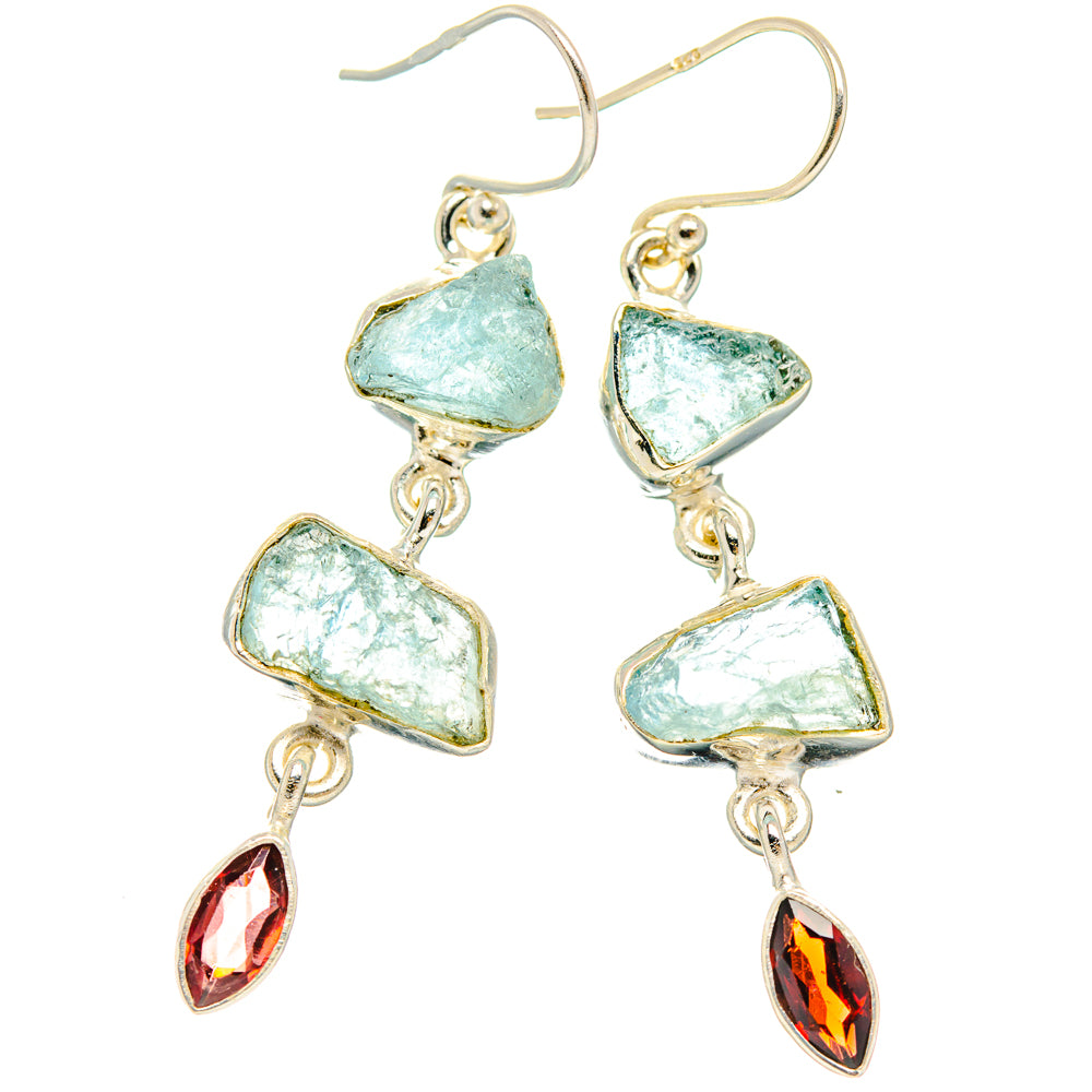 Aquamarine Earrings handcrafted by Anasilvercos - EARR427692 - Photo 2
