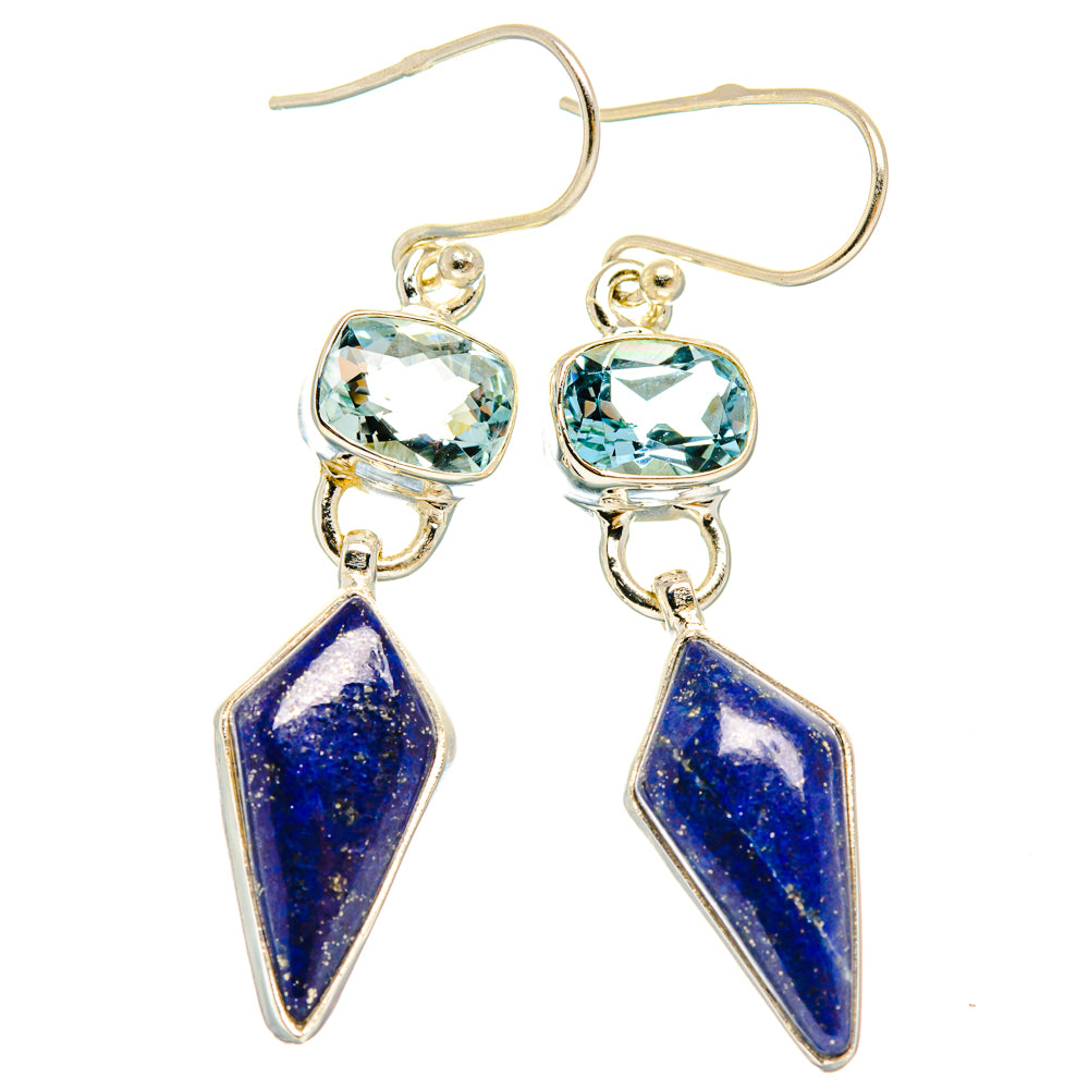 Lapis Lazuli Earrings handcrafted by Anasilvercos - EARR427693 - Photo 2