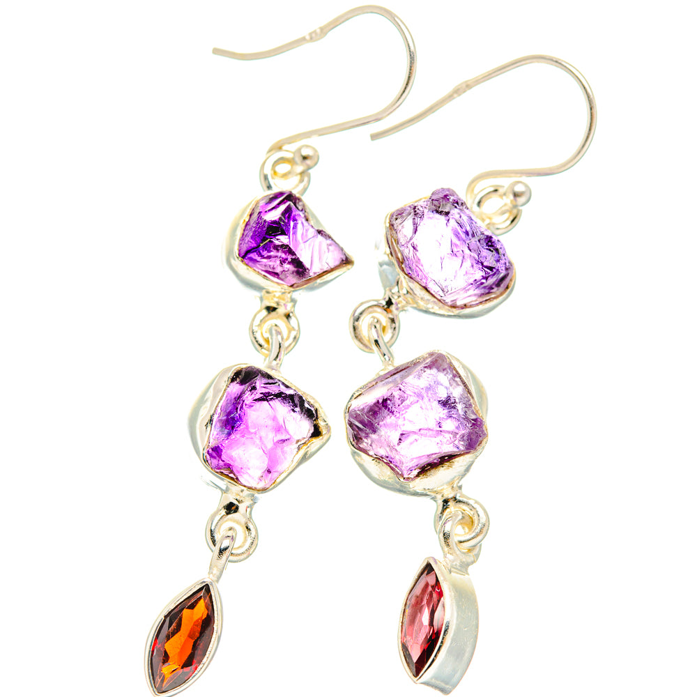 Amethyst Earrings handcrafted by Anasilvercos - EARR427695 - Photo 2