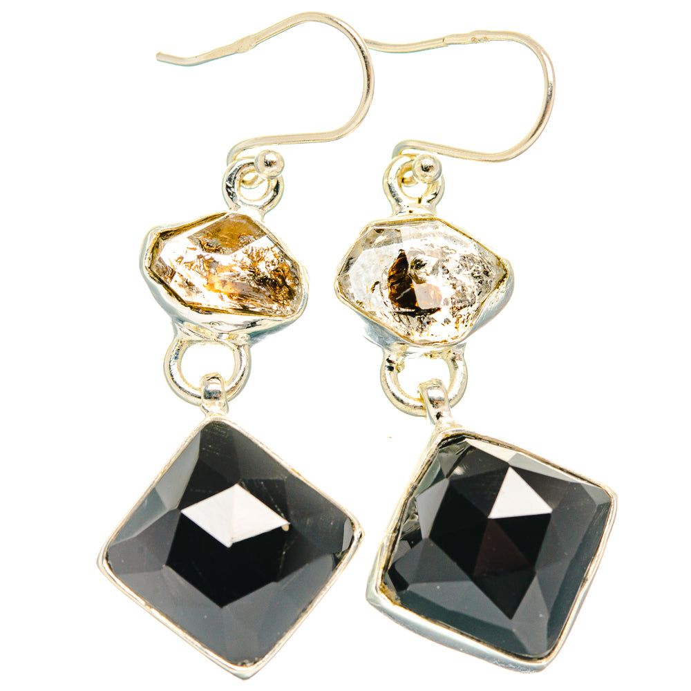 Black Onyx Earrings handcrafted by Anasilvercos - EARR427703 - Photo 2