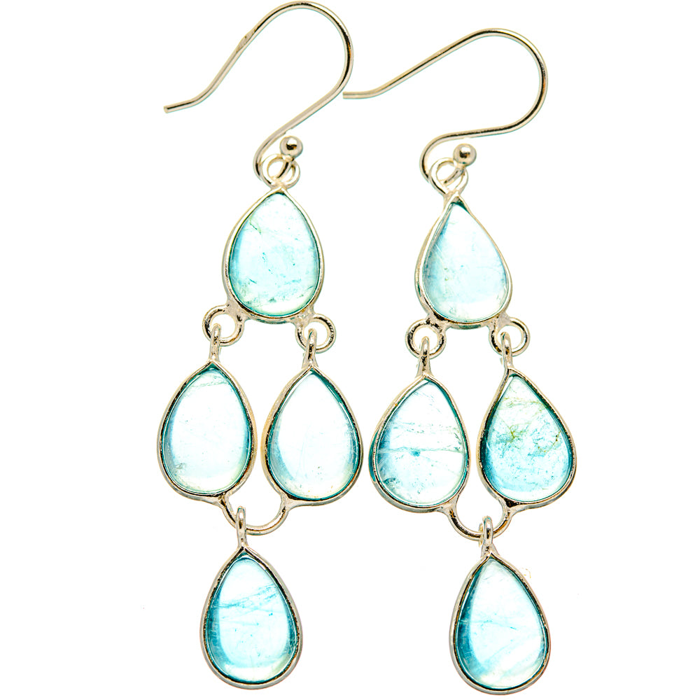 Aquamarine Earrings handcrafted by Anasilvercos - EARR427706 - Photo 2