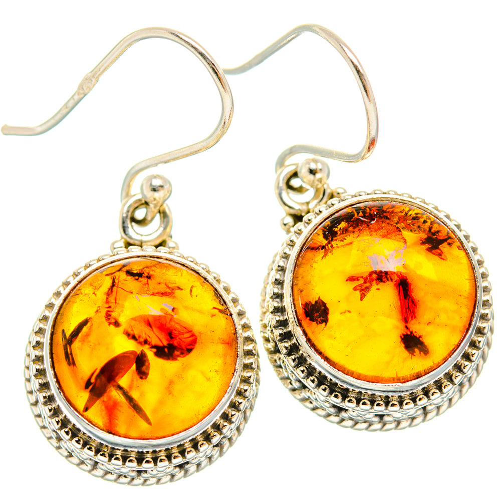 Baltic Amber Earrings handcrafted by Anasilvercos - EARR427707 - Photo 2