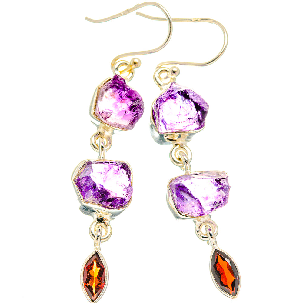 Amethyst Earrings handcrafted by Anasilvercos - EARR427718 - Photo 2