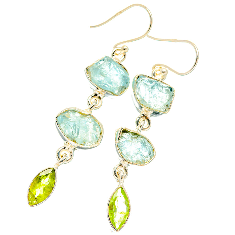 Aquamarine Earrings handcrafted by Anasilvercos - EARR427721 - Photo 2
