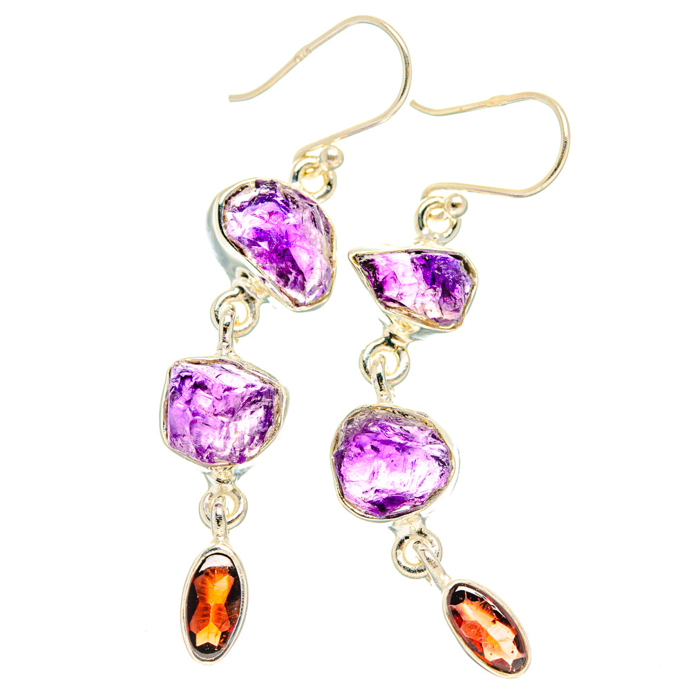Amethyst Earrings handcrafted by Anasilvercos - EARR427723 - Photo 2