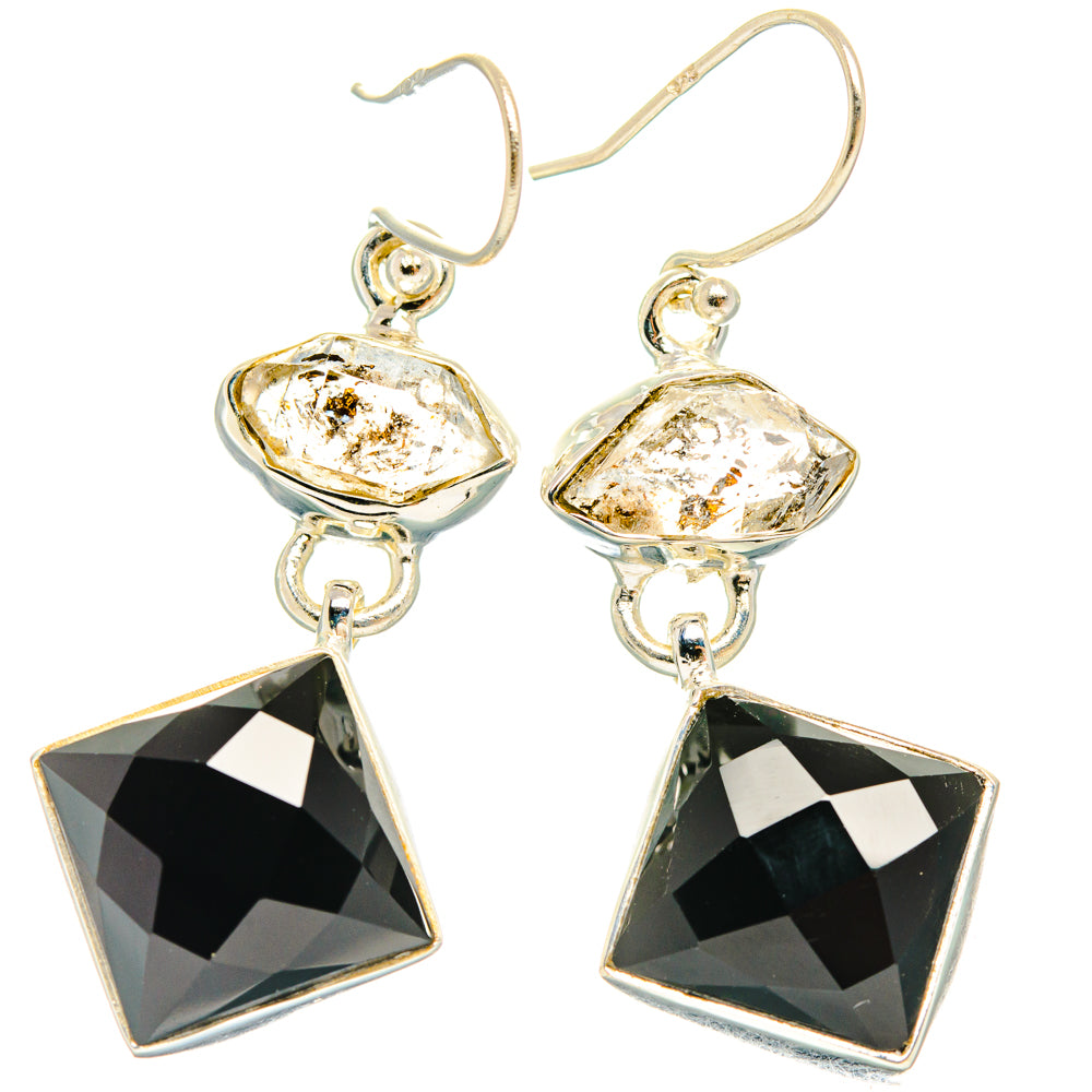 Black Onyx Earrings handcrafted by Anasilvercos - EARR427726 - Photo 2