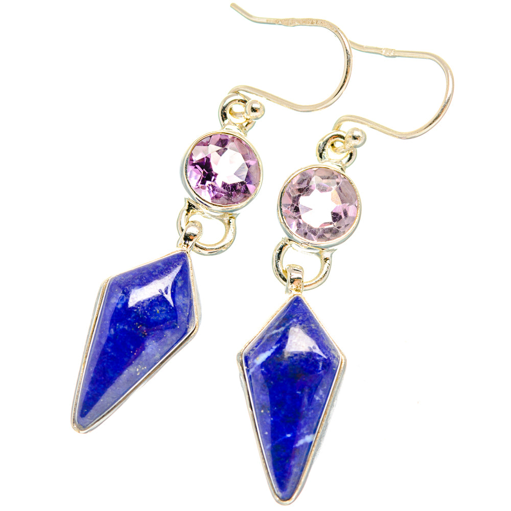 Lapis Lazuli Earrings handcrafted by Anasilvercos - EARR427727 - Photo 2