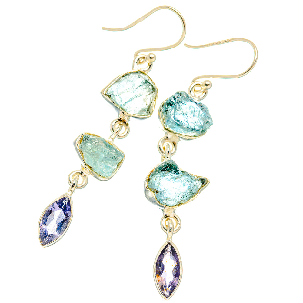Aquamarine Earrings handcrafted by Anasilvercos - EARR427730 - Photo 2