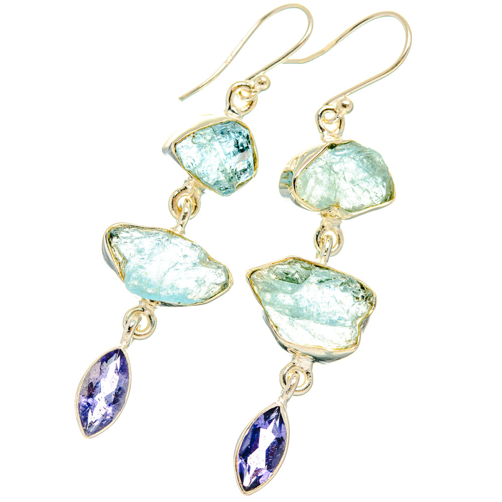 Aquamarine Earrings handcrafted by Anasilvercos - EARR427733 - Photo 2