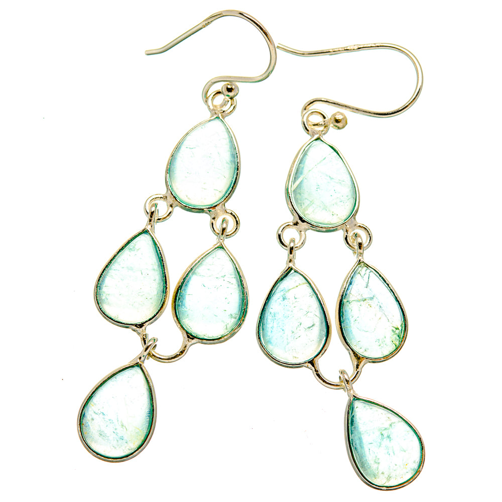 Aquamarine Earrings handcrafted by Anasilvercos - EARR427737 - Photo 2
