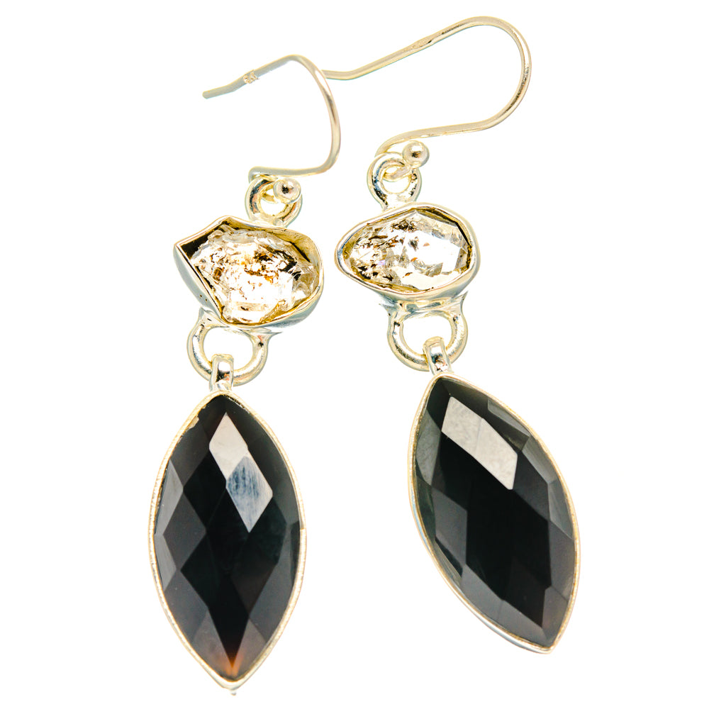 Black Onyx Earrings handcrafted by Anasilvercos - EARR427744 - Photo 2