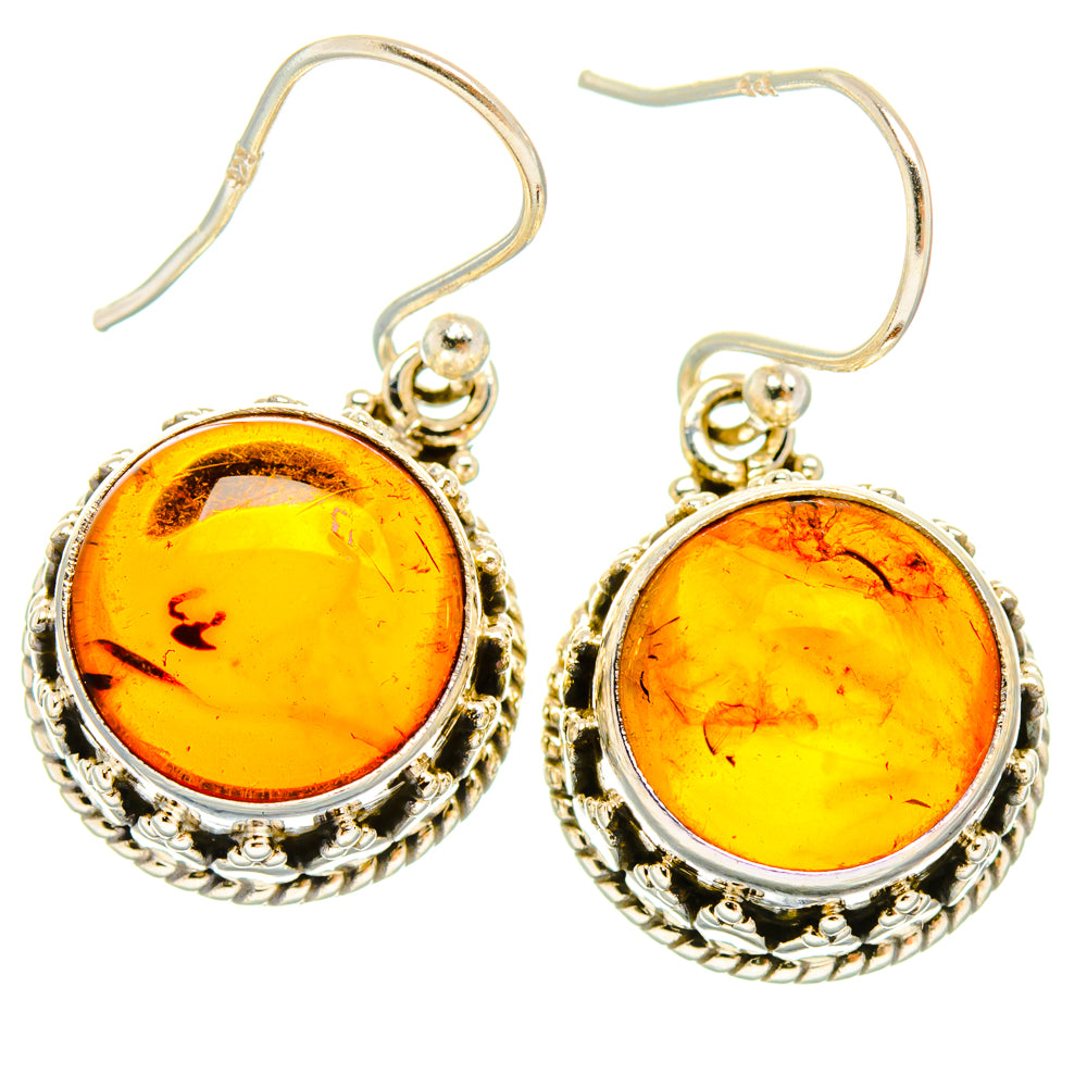 Baltic Amber Earrings handcrafted by Anasilvercos - EARR427749 - Photo 2
