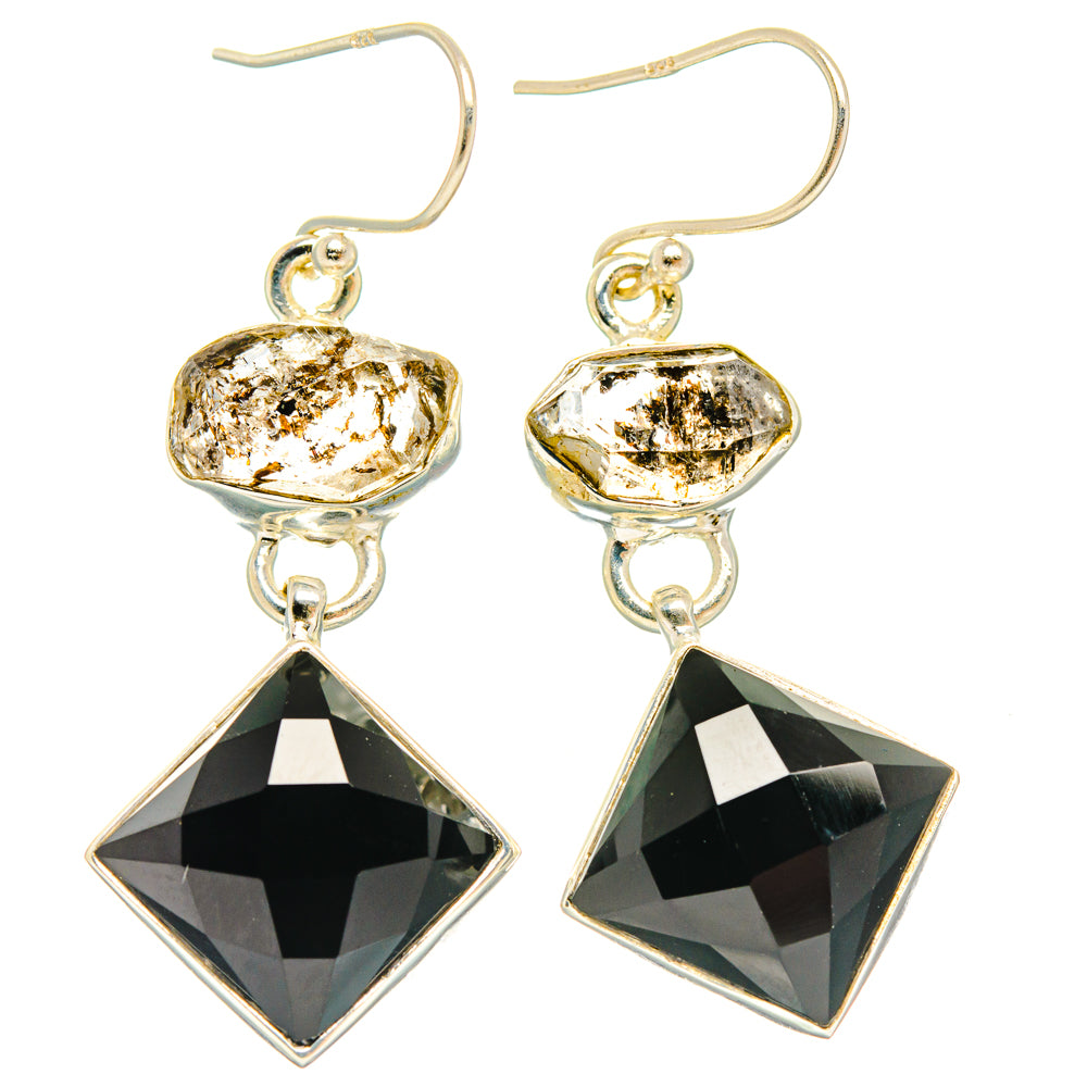 Black Onyx Earrings handcrafted by Anasilvercos - EARR427754 - Photo 2