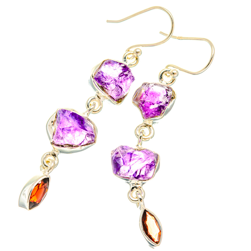 Amethyst Earrings handcrafted by Anasilvercos - EARR427763 - Photo 2