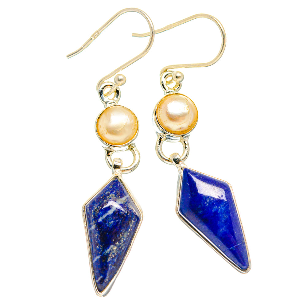Lapis Lazuli Earrings handcrafted by Anasilvercos - EARR427764 - Photo 2