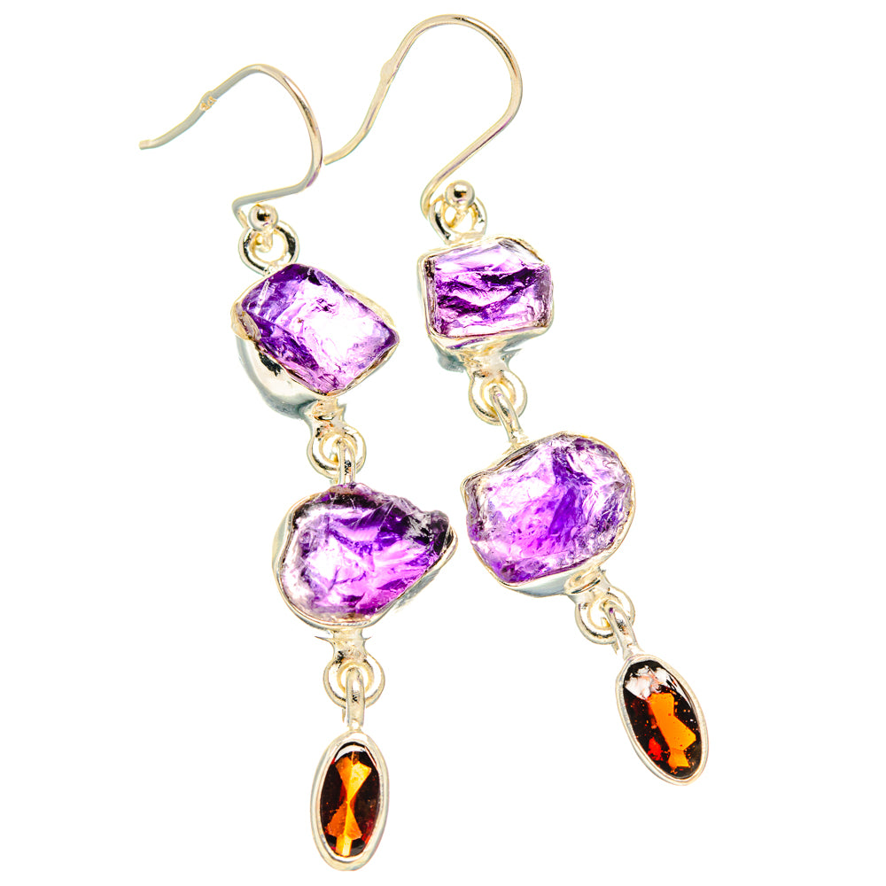 Amethyst Earrings handcrafted by Anasilvercos - EARR427765 - Photo 2