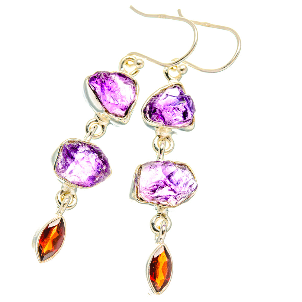 Amethyst Earrings handcrafted by Anasilvercos - EARR427769 - Photo 2