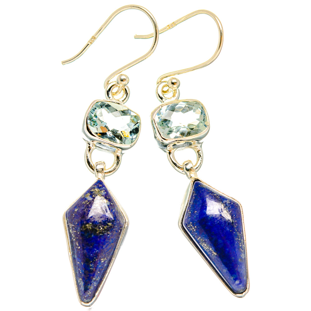 Lapis Lazuli Earrings handcrafted by Anasilvercos - EARR427771 - Photo 2