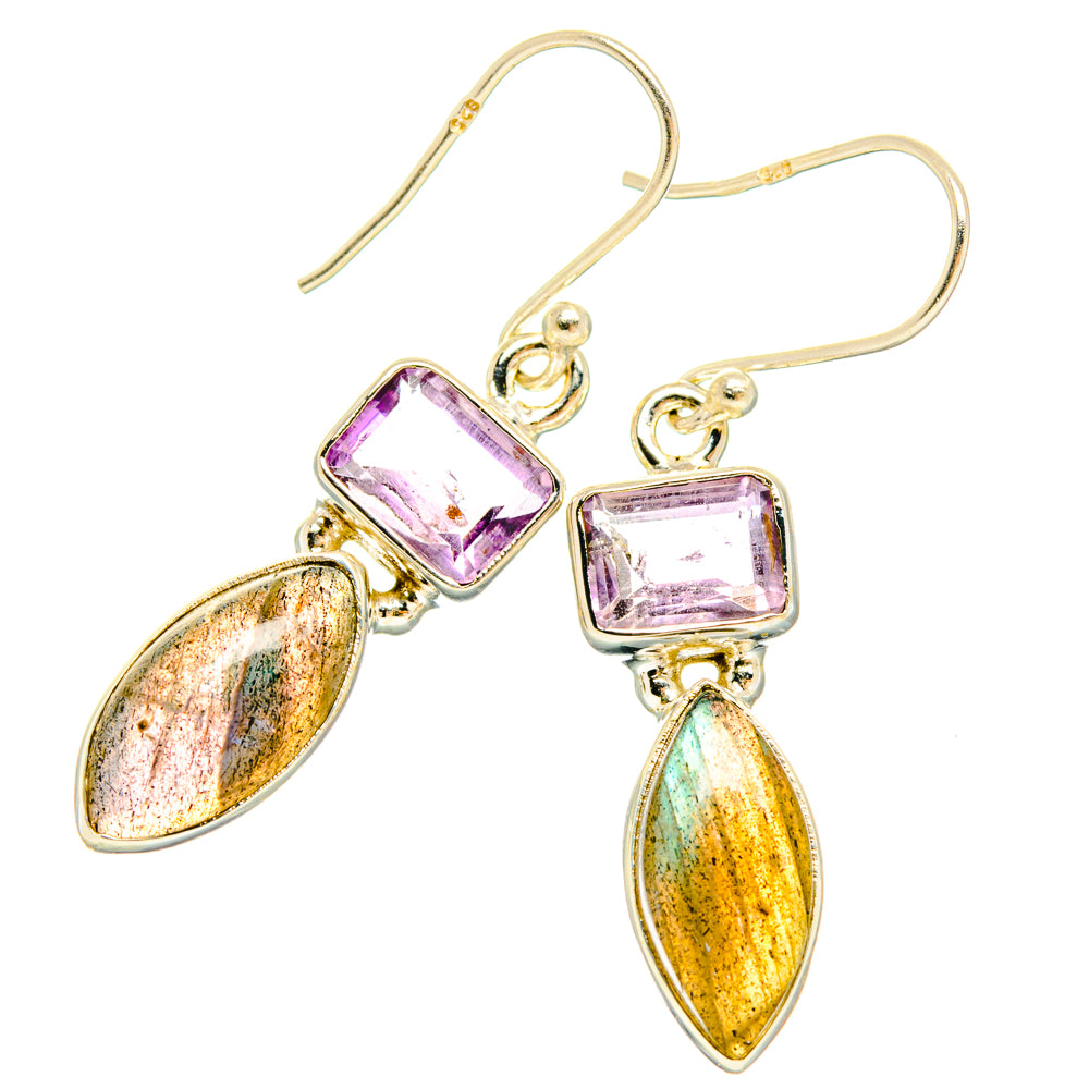 Labradorite Earrings handcrafted by Anasilvercos - EARR427773 - Photo 2