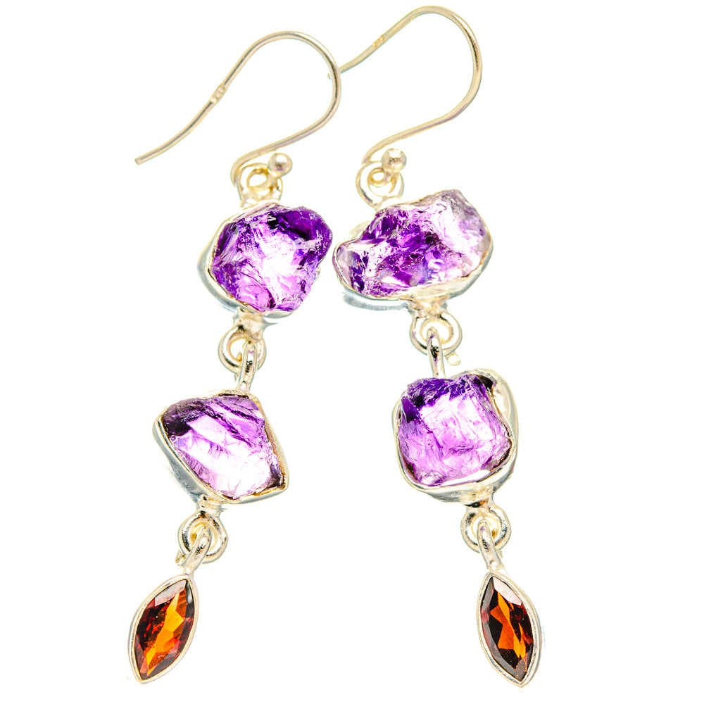 Amethyst Earrings handcrafted by Anasilvercos - EARR427774 - Photo 2
