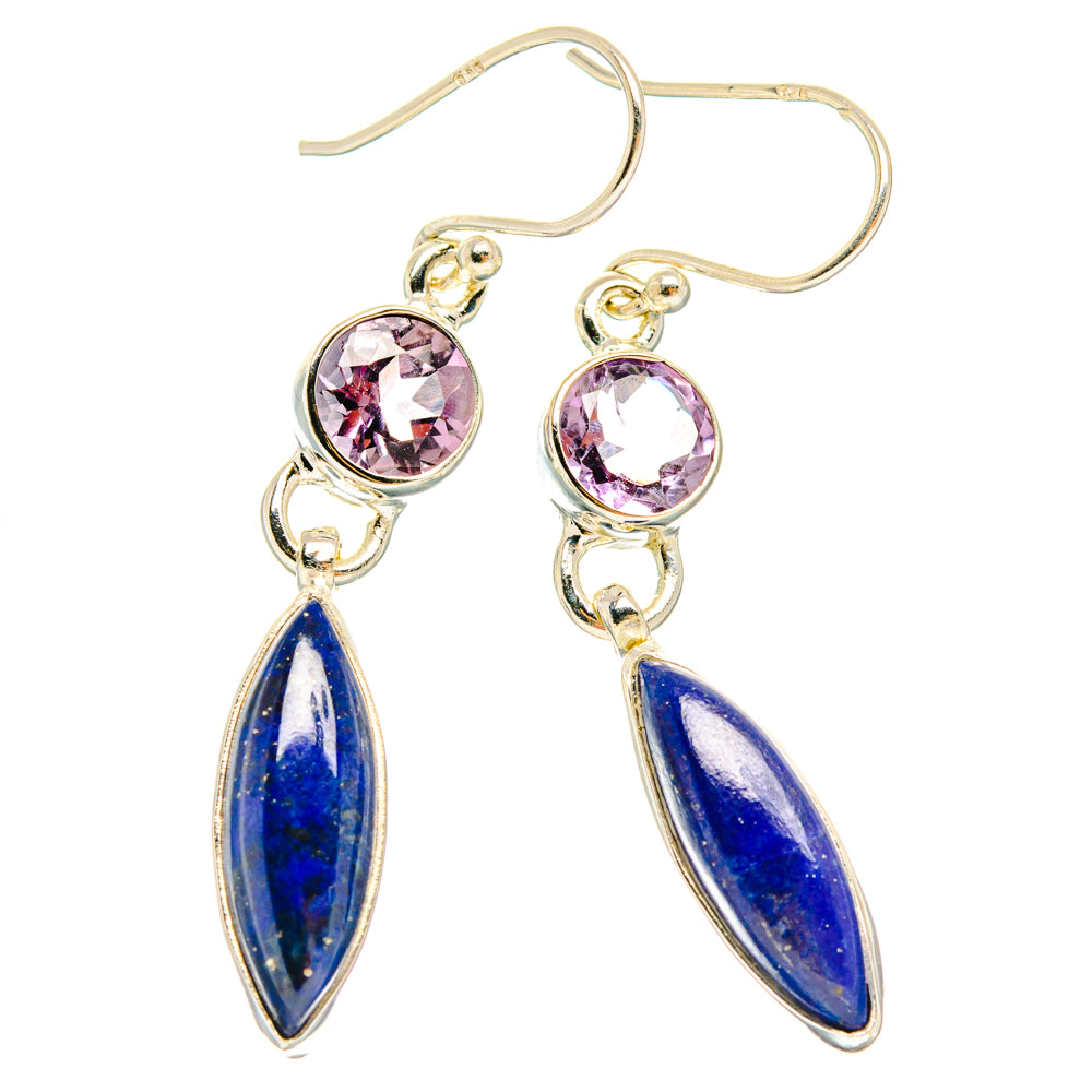 Lapis Lazuli Earrings handcrafted by Anasilvercos - EARR427777 - Photo 2