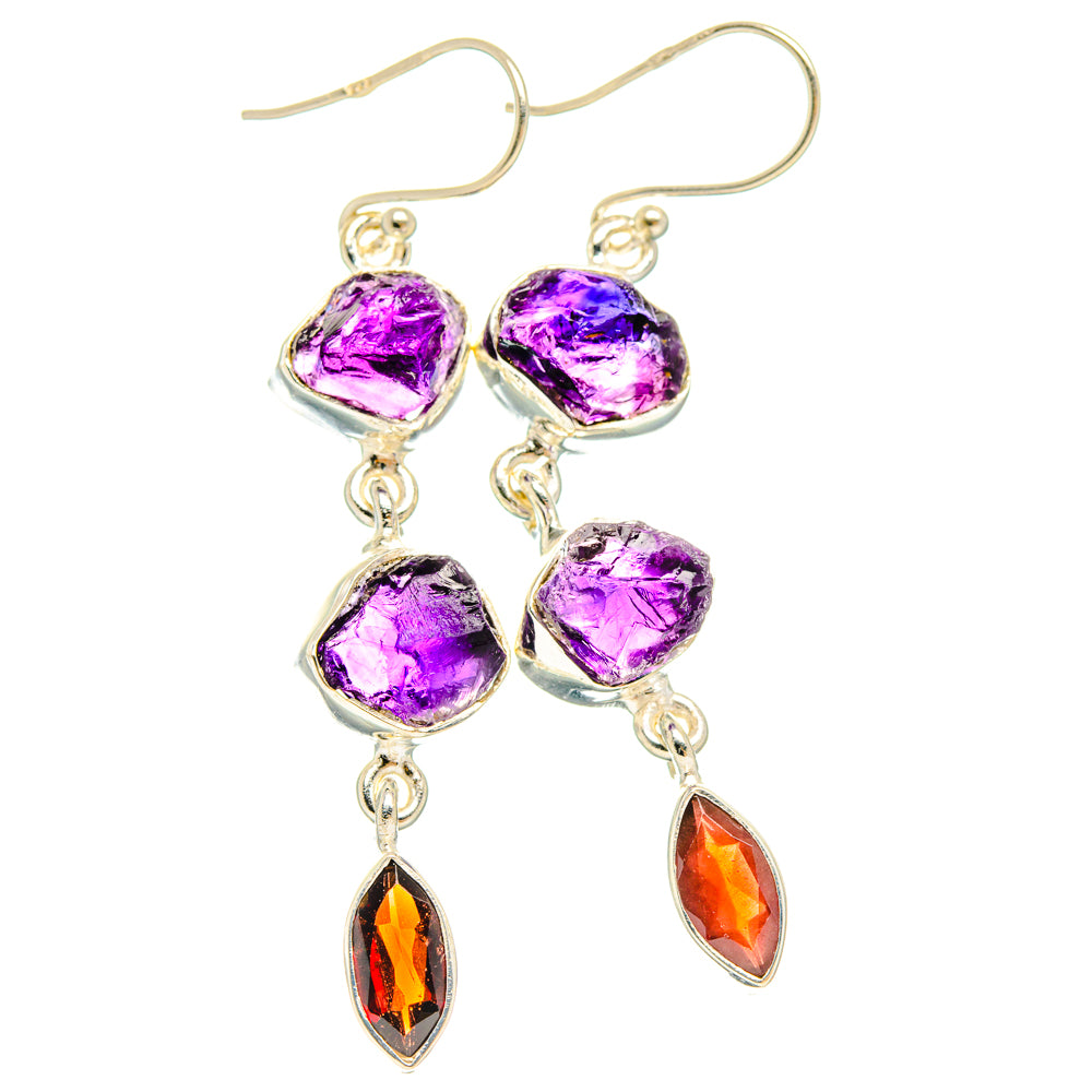 Amethyst Earrings handcrafted by Anasilvercos - EARR427780 - Photo 2